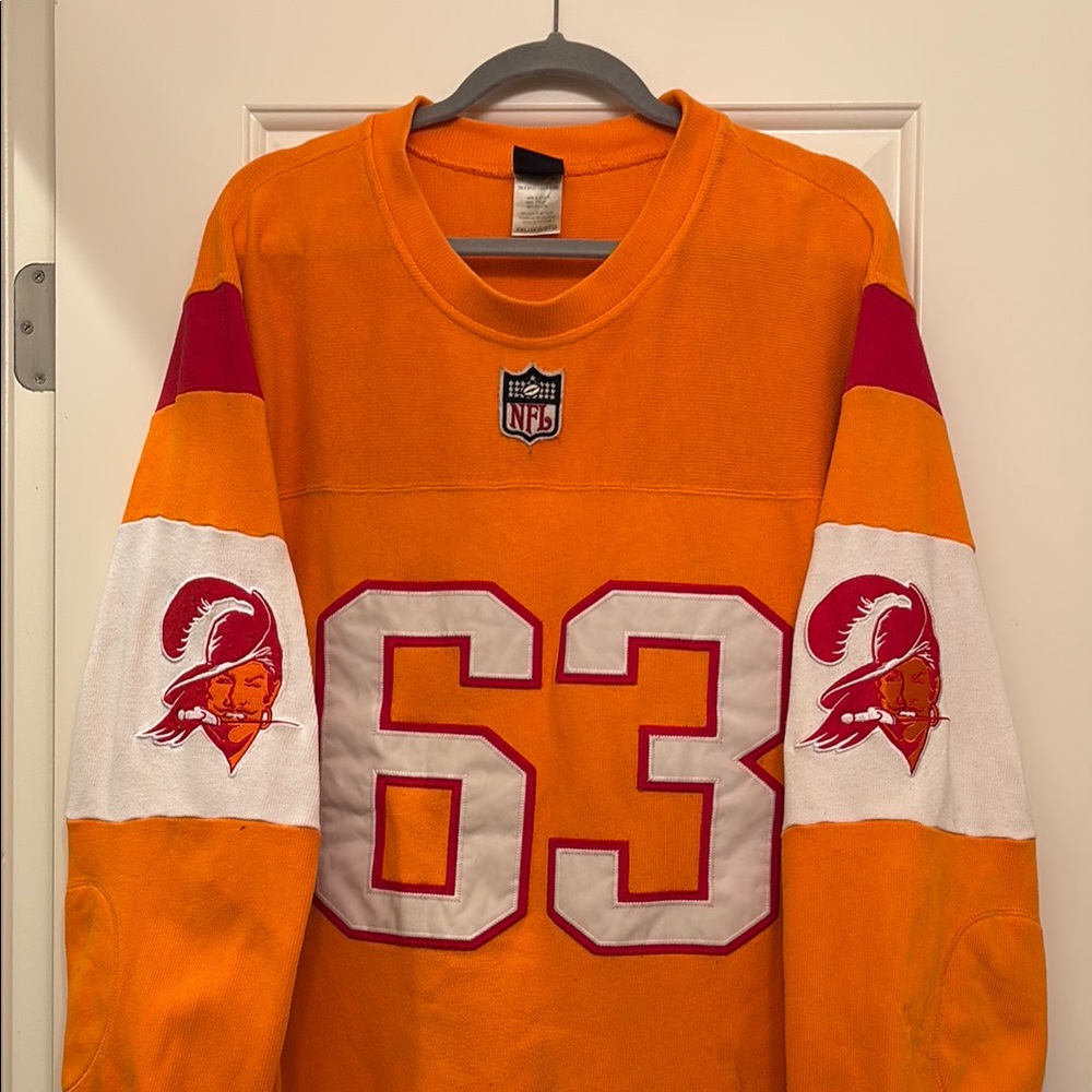 Reebok Throwbacks Leroy Selmon Tampa Bay Buccaneers Jersey Sweater Size 2XL